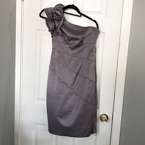 One shoulder cocktail dress